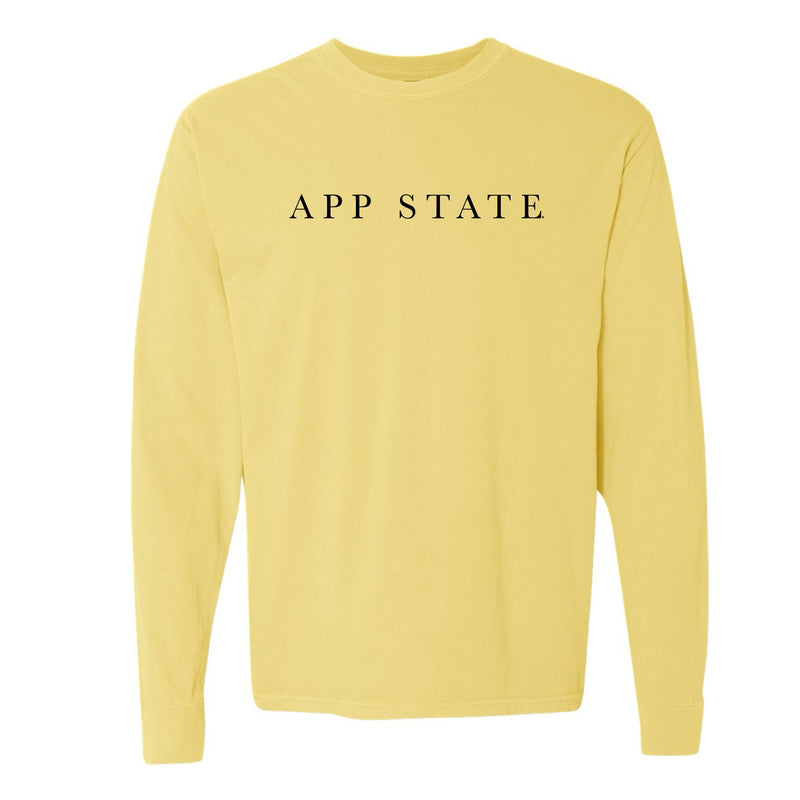 The App State Serif | Butter Long Sleeve