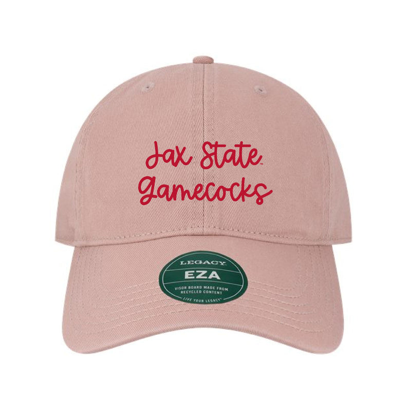 The Jax State Gamecocks Embroidered Script | Dusty Rose Dad Hat