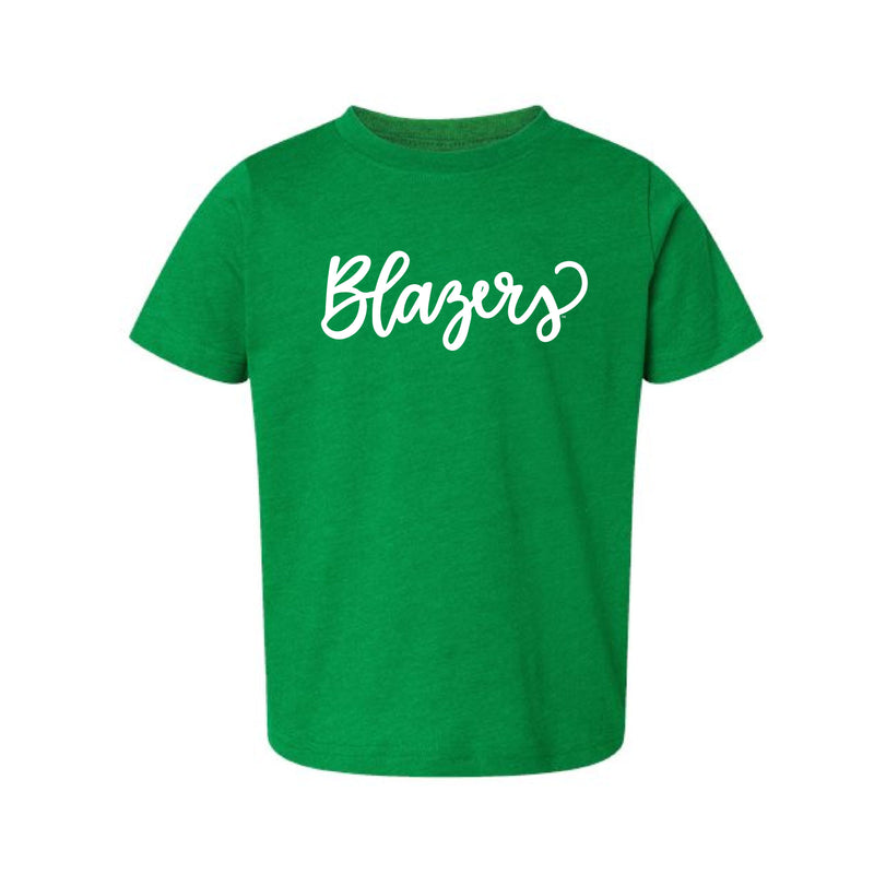 The Blazers Script | Toddler Vintage Green Tee