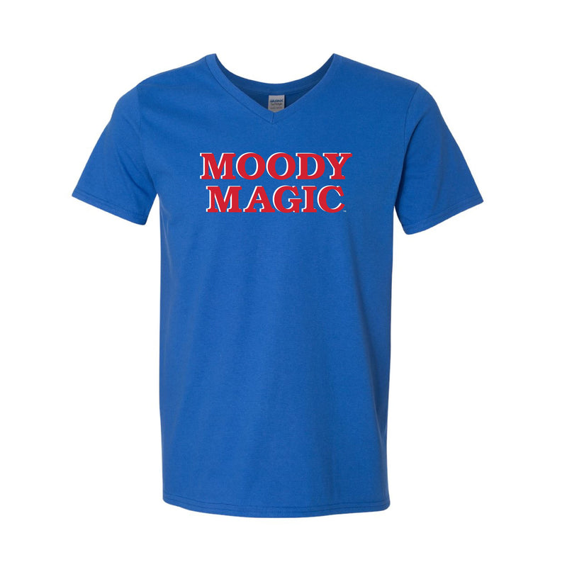 The Moody Magic Block | Royal V-Neck Tee