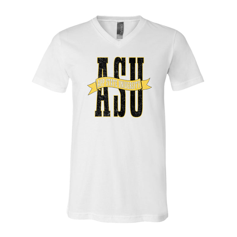 The ASU Banner | White V-Neck Tee