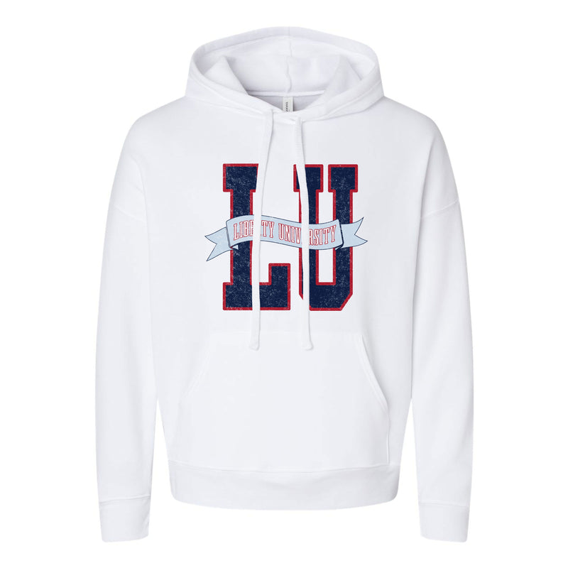 The LU Banner | White Hoodie