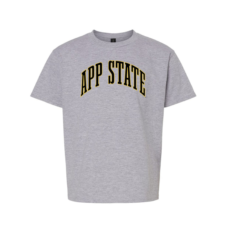 The Big App State Arch  | Youth Sport Grey Tee