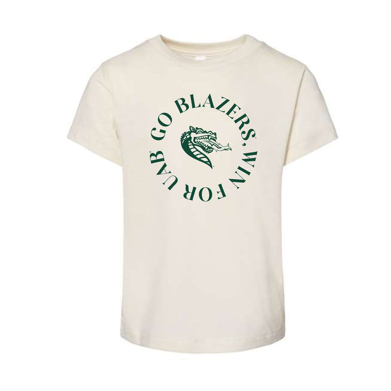 The Go Blazers Win for UAB Circle | Toddler Natural Tee