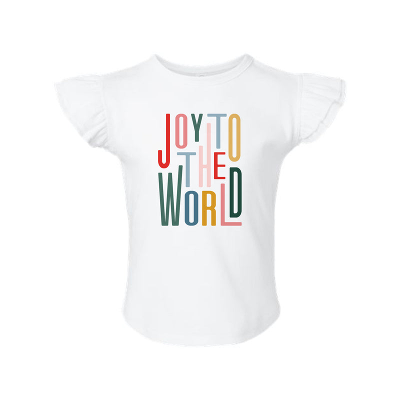 The Joy to the World Multi | White Toddler Tee