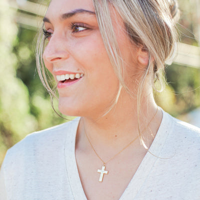 The Freshwater Shell Cross | Necklace