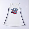 The Liberty University | White V-Neck Cheer Dress