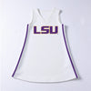 The LSU | White V-Neck Cheer Dress
