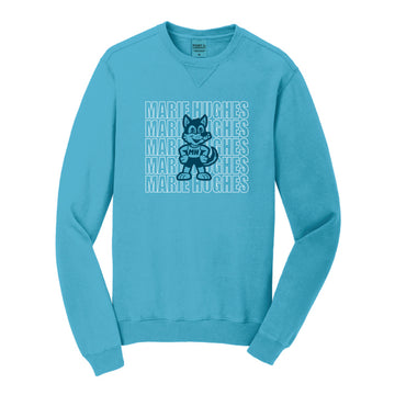 The Marie Hughes Repeat | Adult Tidal Wave Crewneck Sweatshirt