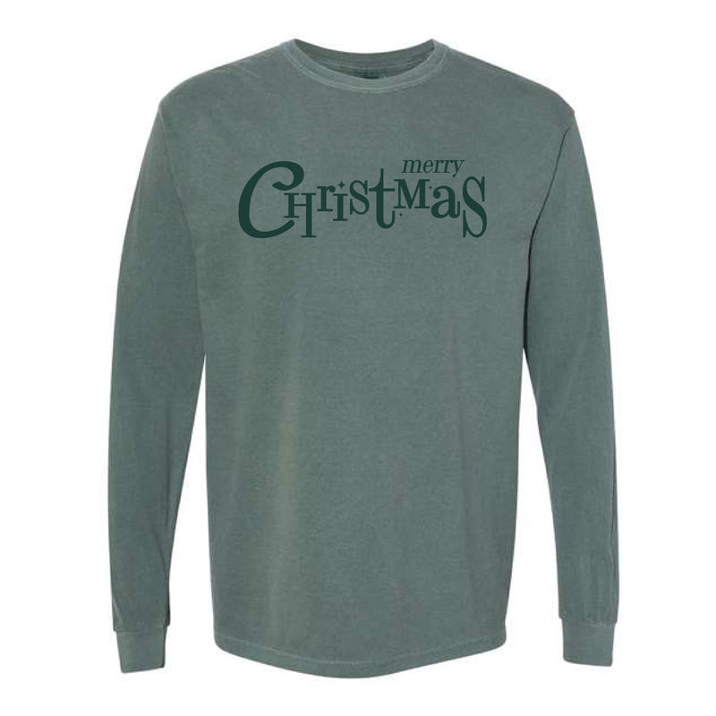 The Merry Christmas | Blue Spruce Long Sleeve Tee