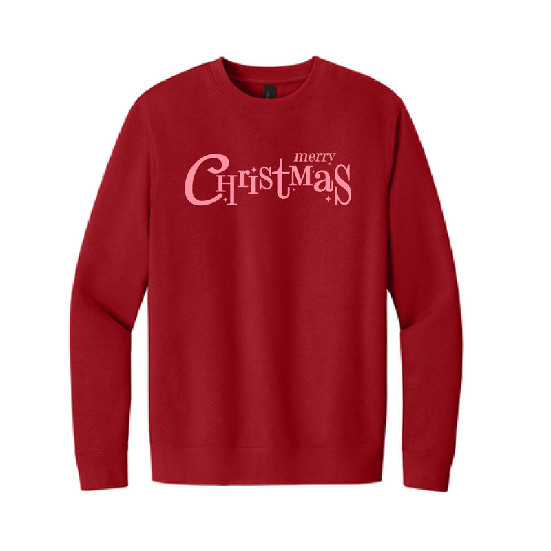 The Merry Christmas Multi | Red Fleece Crew