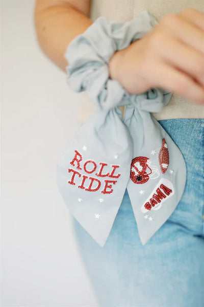 The University of Alabama Beaded Scrunchie