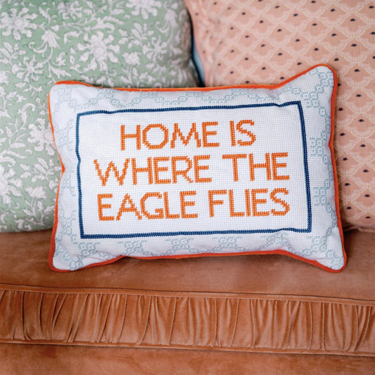 The Auburn University Needlepoint Pillow