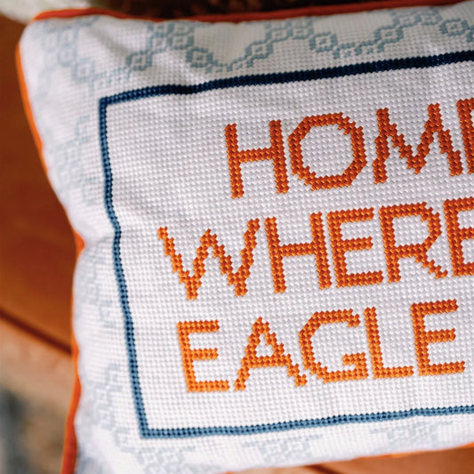 The Auburn University Needlepoint Pillow