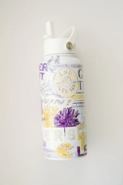 The LSU 32 oz Insulated Water Bottle