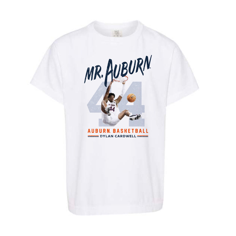 The Mr. Auburn Dylan Cardwell | Youth White Tee