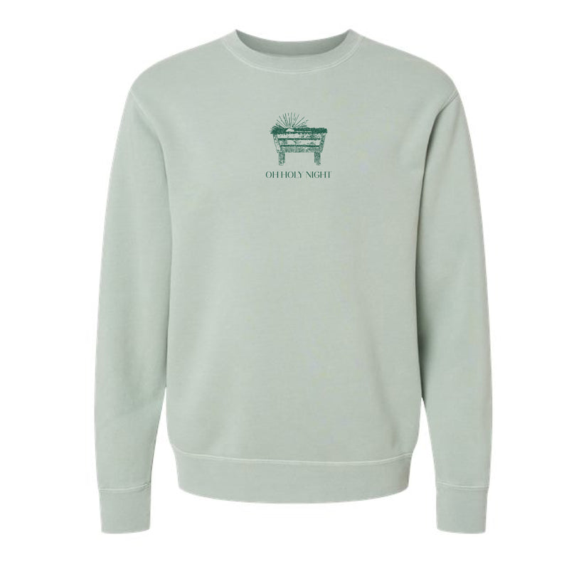 The Oh Holy Night | Pigment Sage Sweatshirt