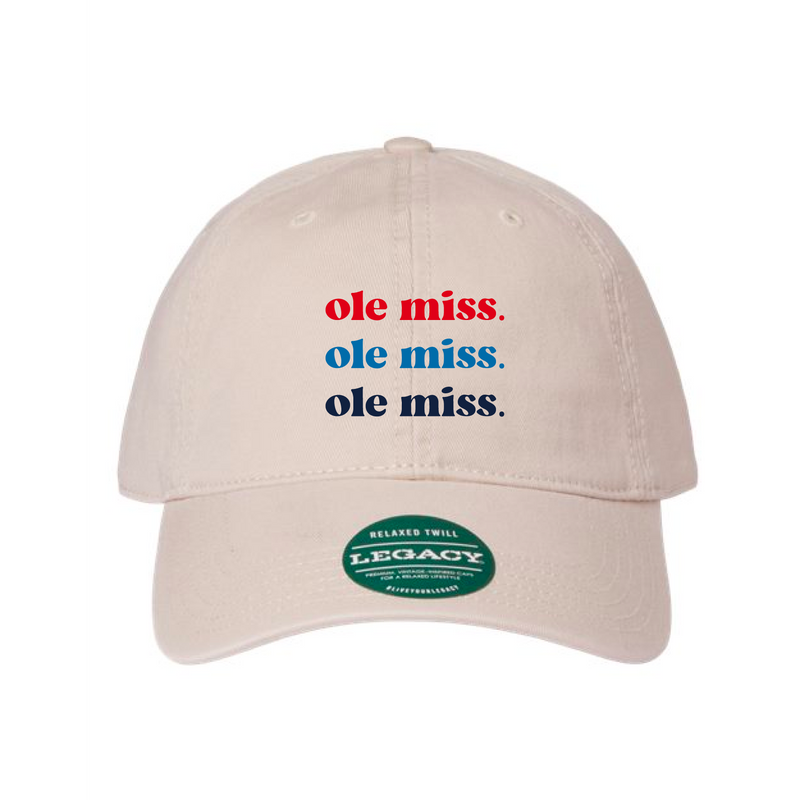 The ole miss. Embroidered | Stone Legacy Dad Hat