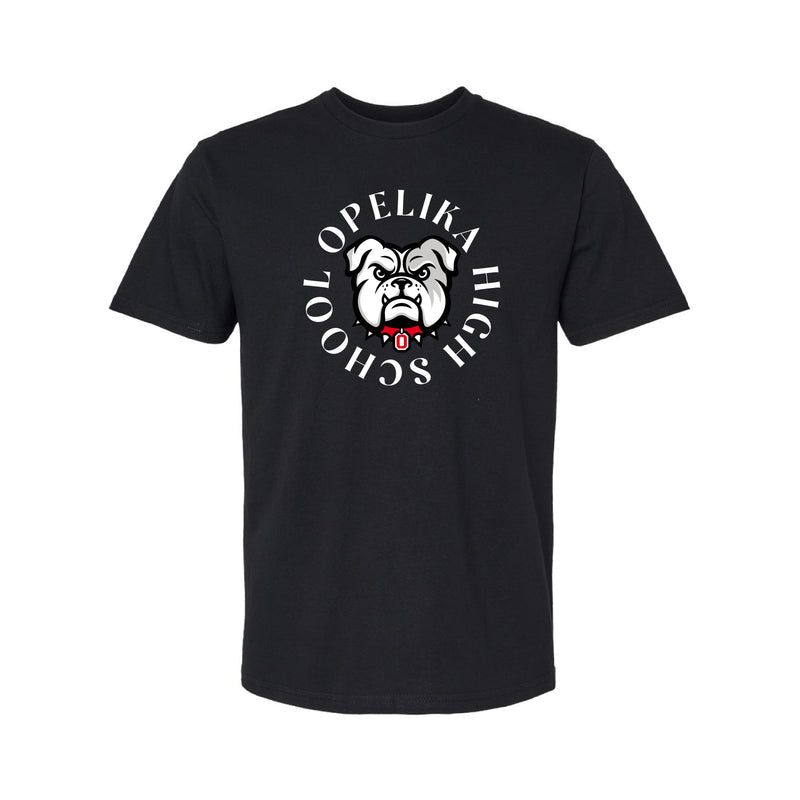 The Opelika High School Bulldog | Pitch Black Tee