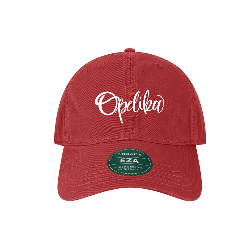 The Opelika Script | Embroidered Cardinal Dad Hat