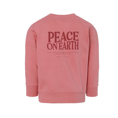 The Peace On Earth  | Mauvelous Toddler Crewneck