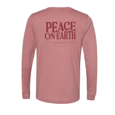 The Peace On Earth | Heather Mauve Long Sleeve Tee