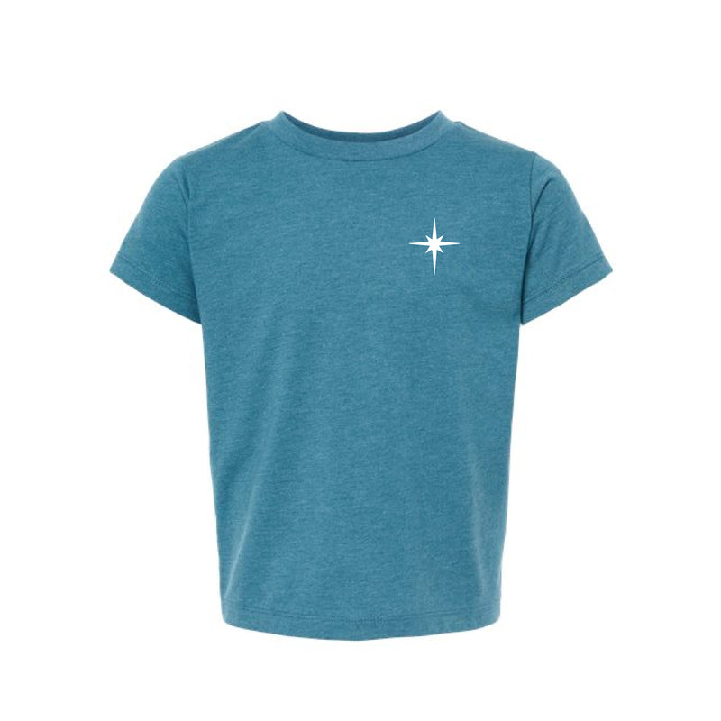 The Peace On Earth | Heather Deep Teal	Toddler Tee