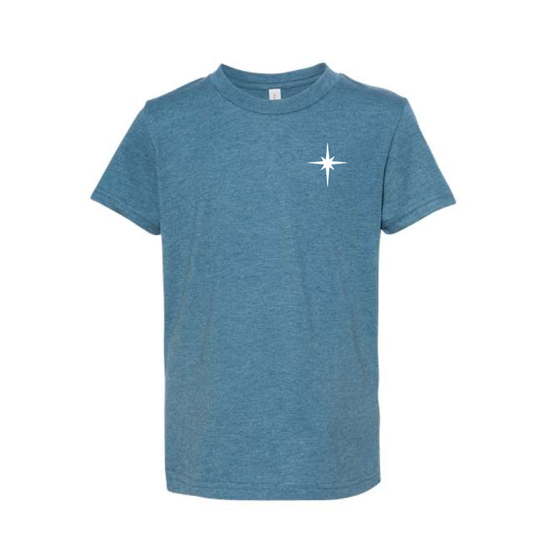 The Peace On Earth | Heather Deep Teal Youth Tee