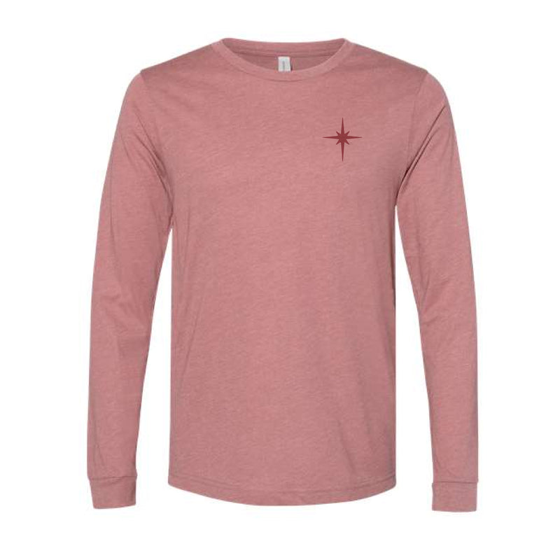 The Peace On Earth | Heather Mauve Long Sleeve Tee