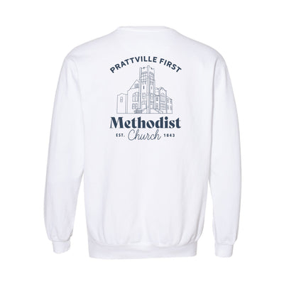 The PFMC Building | White Crewneck Sweatshirt