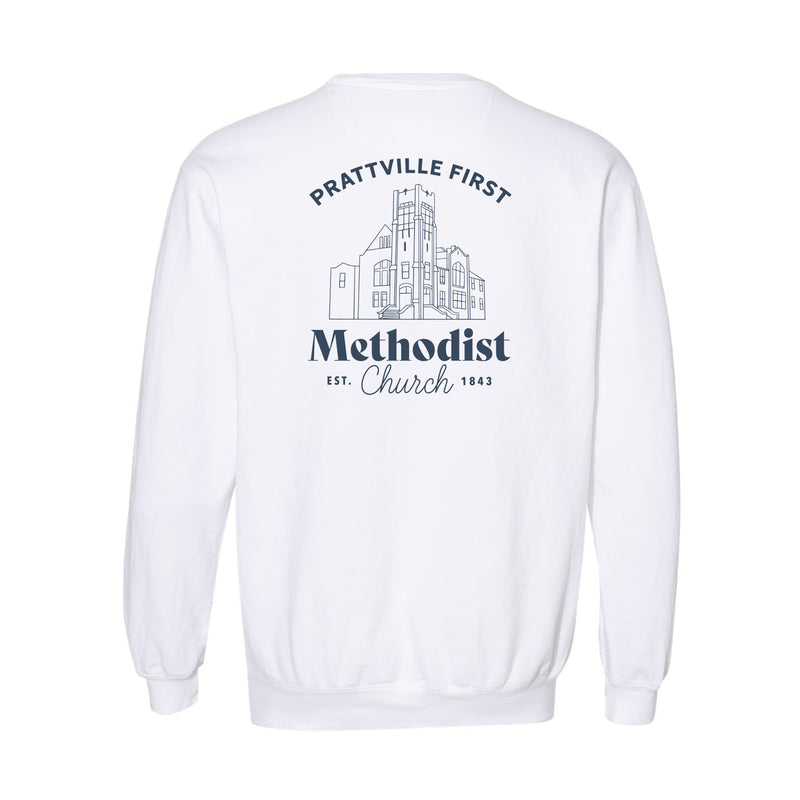 The PFMC Building | White Crewneck Sweatshirt