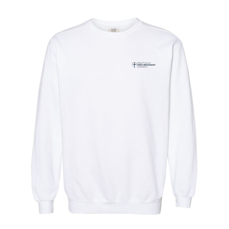 The PFMC Building | White Crewneck Sweatshirt