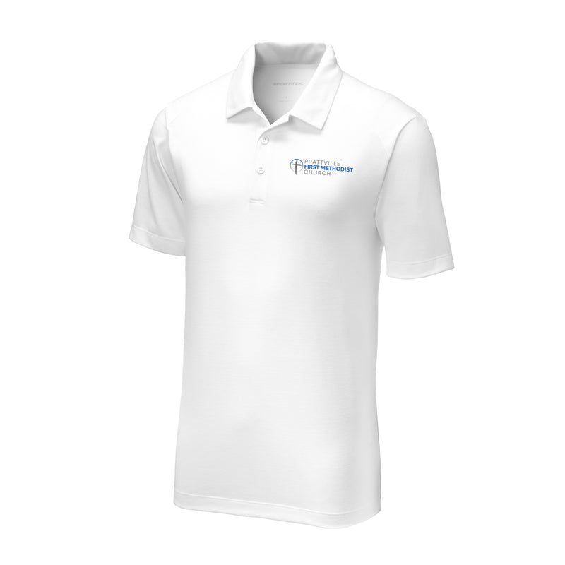 The PFMC Logo | Embroidered White Triad Solid Polo