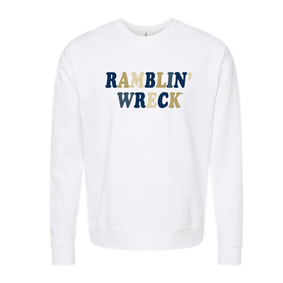 The Ramblin' Wreck Rainbow | White Sweatshirt