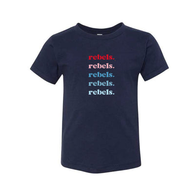 The Rebels Repeat | Navy Toddler Tee