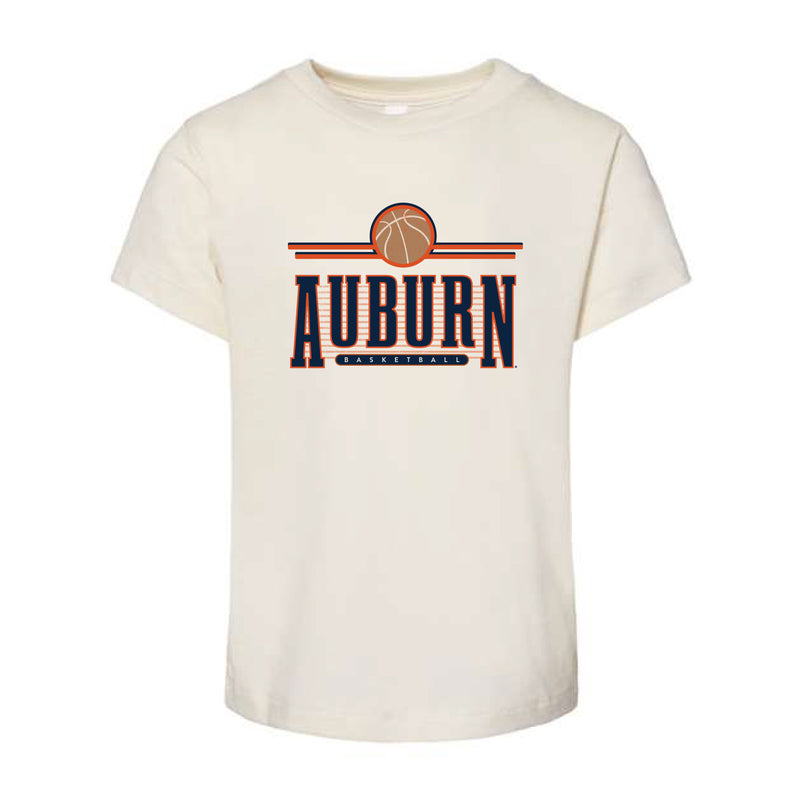 The Retro Auburn Basketball | Kids Natural Tee
