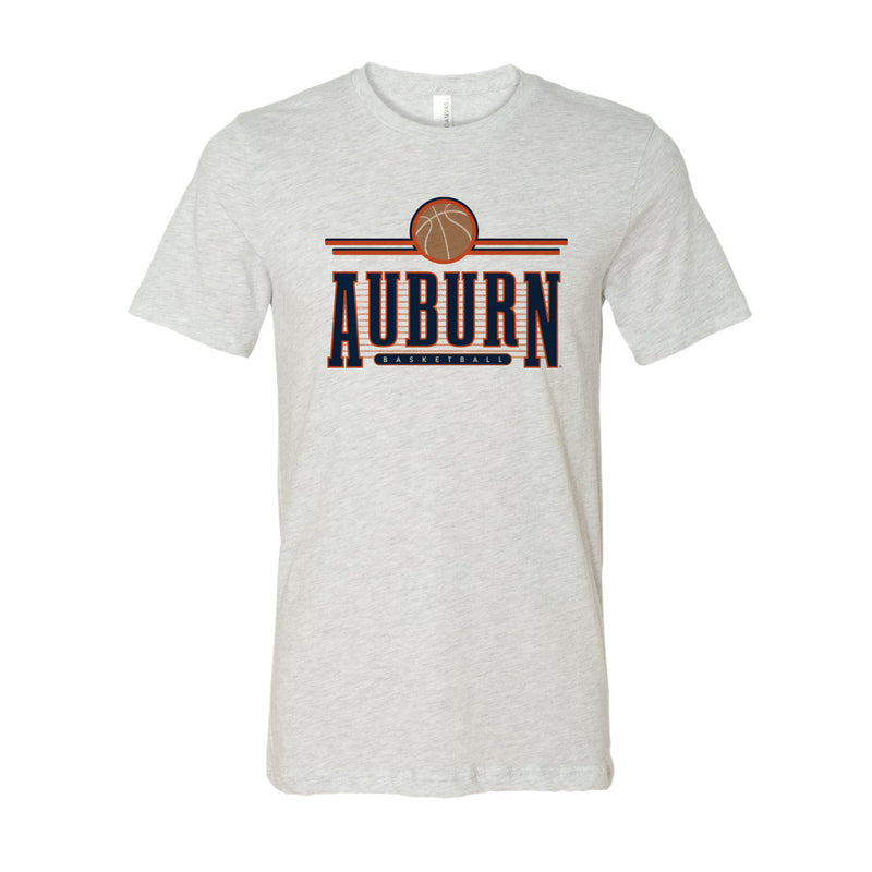 The Retro Auburn Basketball | Adult Ash Tee