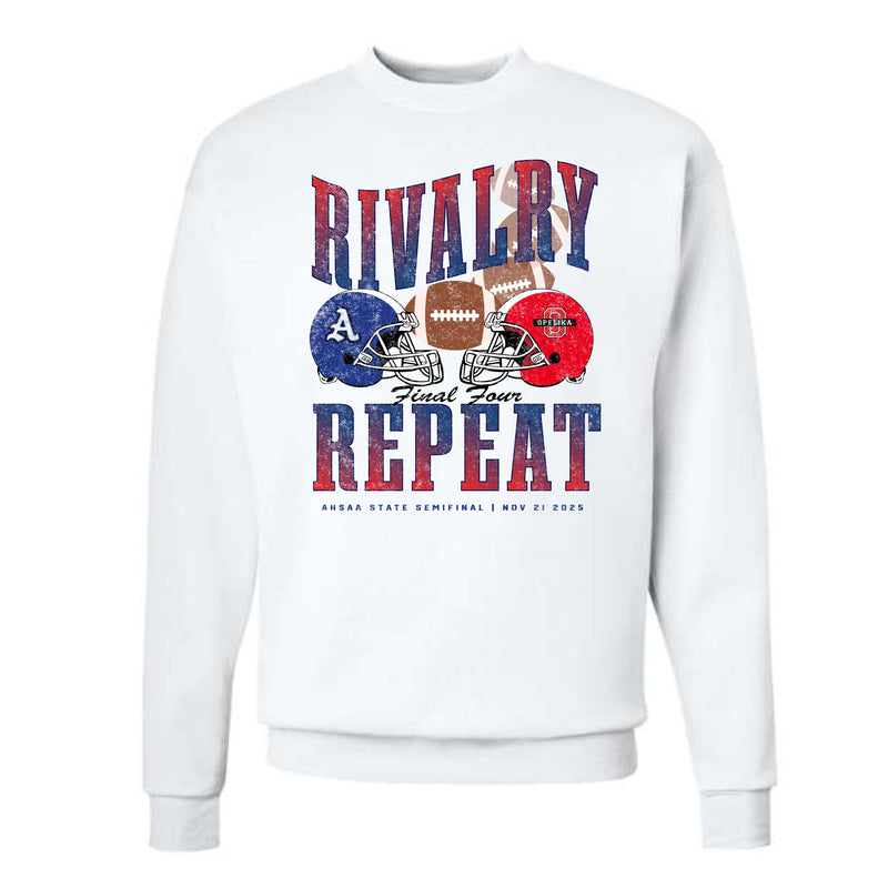 The Rivalry Repeat | White Adult Sweatshirt