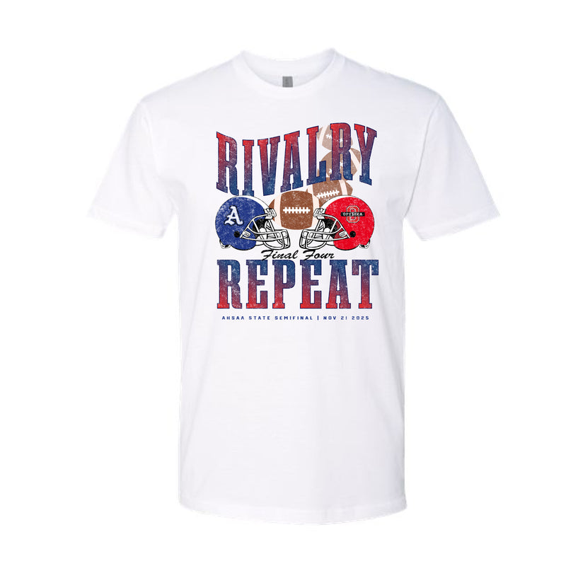The Rivalry Repeat | White Adult Tee