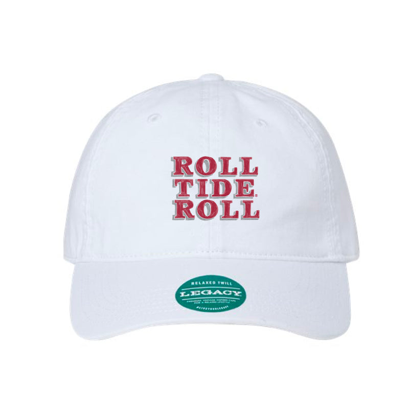 The Roll Tide Block Embroidered | White Legacy Dad Hat