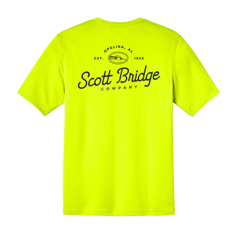The Scott Bridge | Safety Yellow Performance Tall Tee
