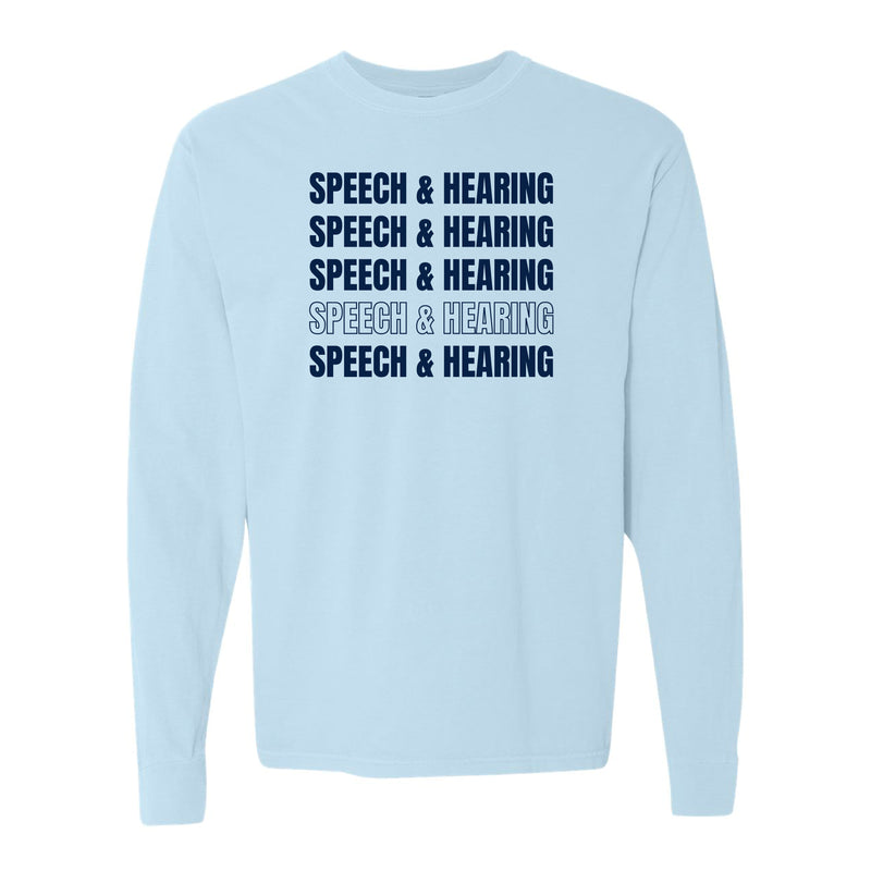 The Speech & Hearing Repeat | Chambray Long Sleeve Tee