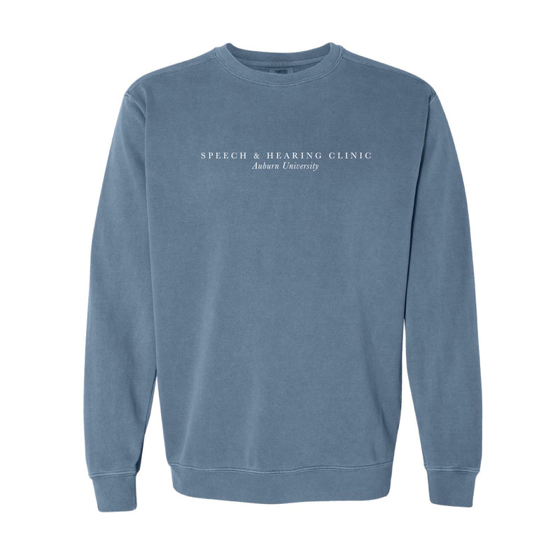 The Speech & Hearing Serif | Blue Jean Sweatshirt