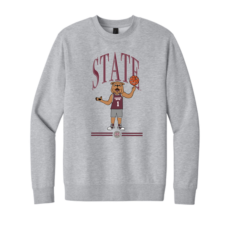 The Spinning Basketball Bully | Light Grey Heather Sweatshirt