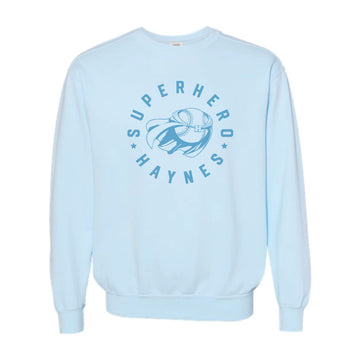 The Superhero Haynes | Adult Chambray Crewneck Sweatshirt