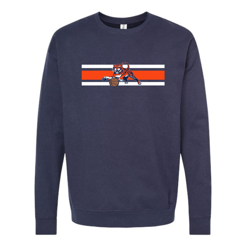 The Tiger Basketball Stripes | Navy Sweatshirt