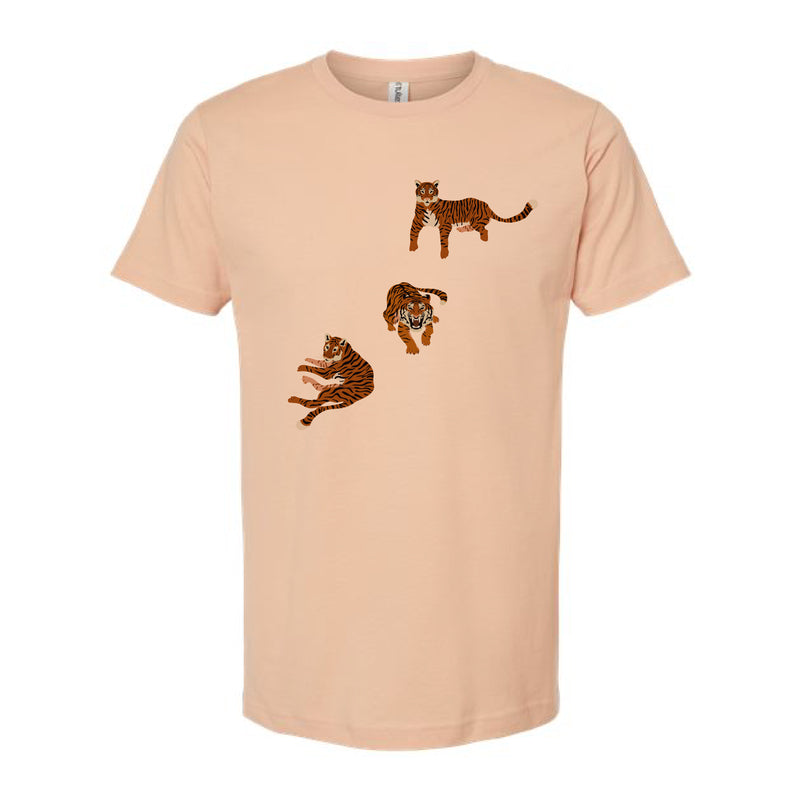 The Tigers Prowl | Peach Oversized Tee