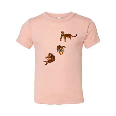 The Tigers Prowl | Peach Toddler Tee