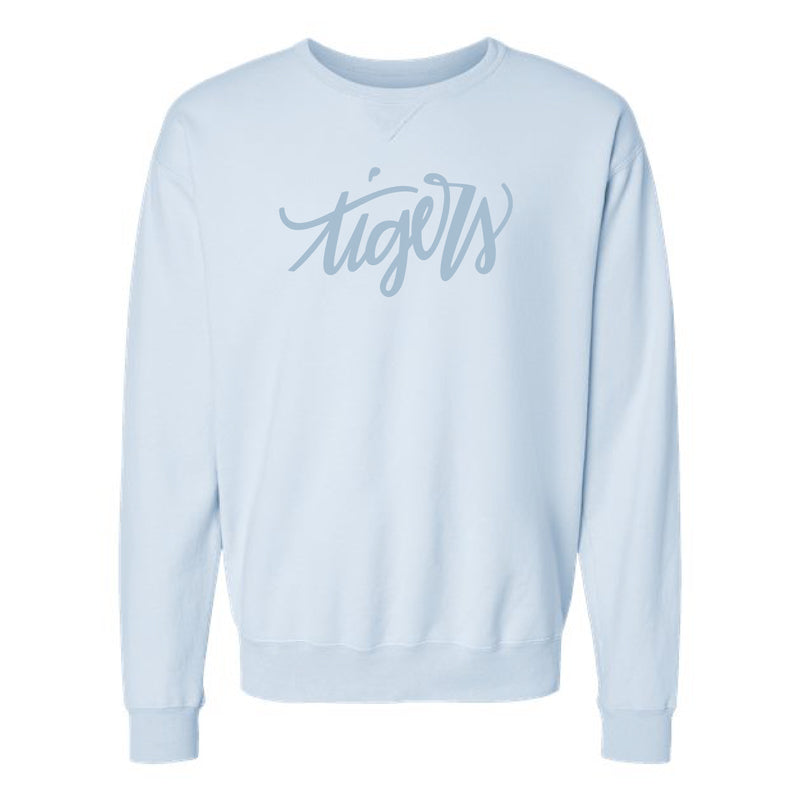 The Tigers Script | Soothing Blue Oversized Sweatshirt