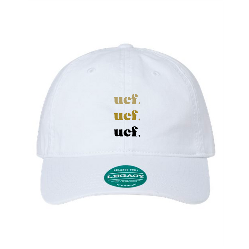 The ucf. Embroidered | White Legacy Dad Hat